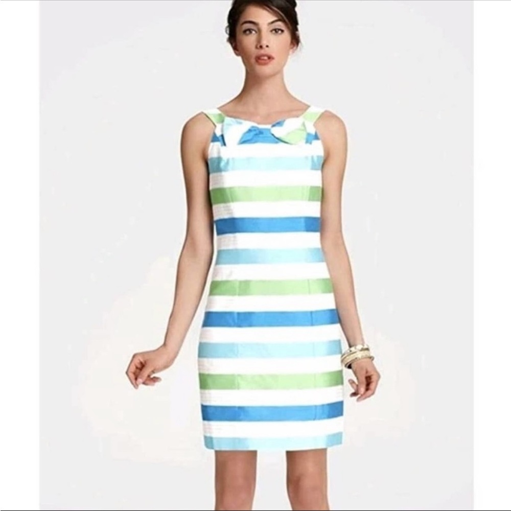 Lily Pulitzer Vintage 2000’s Striped Bow Dress